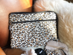 15 inch laptop sleeve leopard