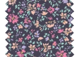 Cotton fabric ex2663 navy peps flower