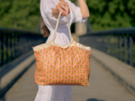 Pleated tote bag - Medium size shanti