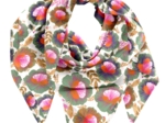 Pom pom scarf fleur de thé