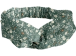 crossed headband fleuri kaki