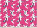 1 m fabric coupon ex2440 fuchsia cotton flower