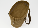 Cooler bag brown large corduroy