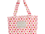 Foldable tote bag petits coeurs