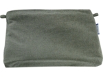 Coton clutch bag suédine kaki