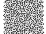 Cotton fabric ex2311 black and white leaves