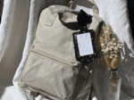 Gaby small backpack golden linen