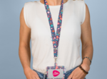 Lanyard necklace huppette fleurie