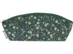 Pencil case fleuri kaki