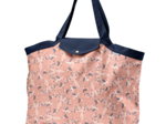 Tote bag with a zip oiseau bandana
