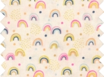 Cotton veil fabric rainbow