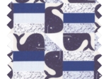 Cotton fabric baleino bleu