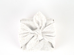 Furoshiki small 35 x 35 white sequined