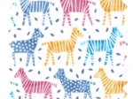 Cotton fabric ex2336 blue zebras