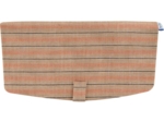Flap of shoulder bag bronze copper stripe 