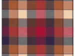 Coated fabric ruby lurex tartan