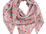 Pom pom scarf porcelaine rosée