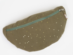 Small banana bag gaze pois or kaki