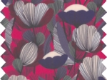 Coated fabric fuchsia poppy