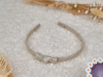 Thin headband  glitter linen