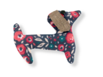 Basset hound hair clip camelias rubis