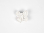 Butterfly hair clip white sequined