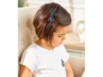 Small bow hair slide paquerette marine