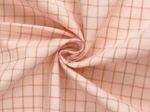 Cotton fabric ex2530 two-tone powder pink checks