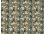 Coated fabric safari kaki
