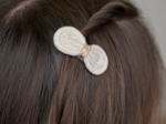 Noeud Anti-Glisse hair slide  glitter linen