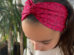 Jersey Crossed Headband Child red clover