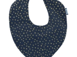 bandana bib navy gold star