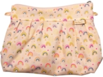 Pleated clutch bag rainbow