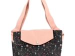Tote bag with a zip constellations