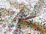 Cotton fabric ex2443 purple green twigs