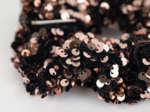 Small scrunchie bronze sequins