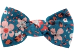 Small bow hair slide fleuri nude ardoise