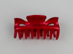 Small Classic Hair Clip glossy red