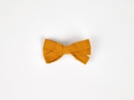 Ribbon bow hair slide ochre