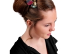 Bow tie hair slide fireworks