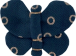 Butterfly hair clip bulle bronze marine