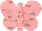 Butterfly hair clip powdered gold triangle