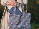 Foldable tote bag monet lilas