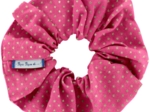 Scrunchie fuchsia gold star