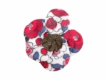 Mini Flower petal hair slide rouge corolle