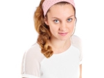 Stretch jersey headband  mini étoile rose