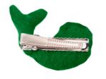 Whale clip bright green
