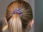 Small scrunchie jardin d'aurore
