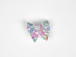 Mini bow tie clip pastel fleuri