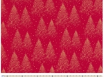 Cotton fabric ex2253 sprinkled christmas trees red